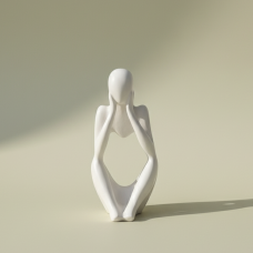 Mąstytojas Martynas – rankų darbo gipsinė figūrėlė interjerui