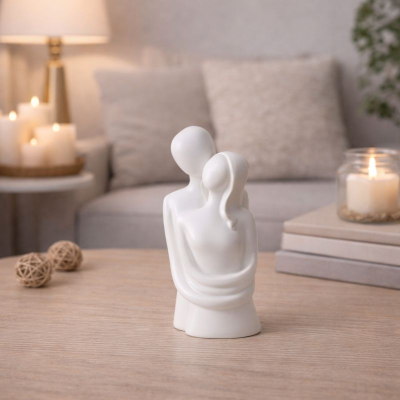  „Apsikabinimas“- rankų darbo gipsinė figūrėlė interjerui