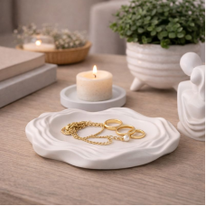 Padėkliukas "Mažoji ramybė" – rankų darbo gipsinis padėkliukas interjerui Padėkliukas "Mažoji ramybė" – rankų darbo gipsinis padėkliukas interjerui