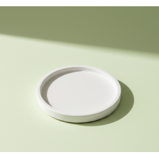 Apvalus padėkliukas – rankų darbo gipsinis padėkliukas interjerui